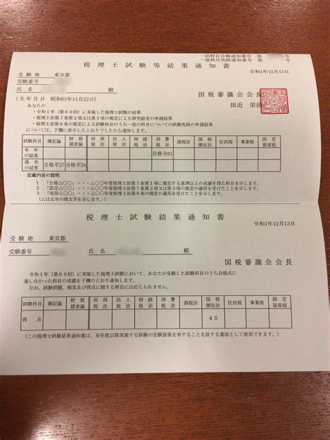 試験結果発表 .